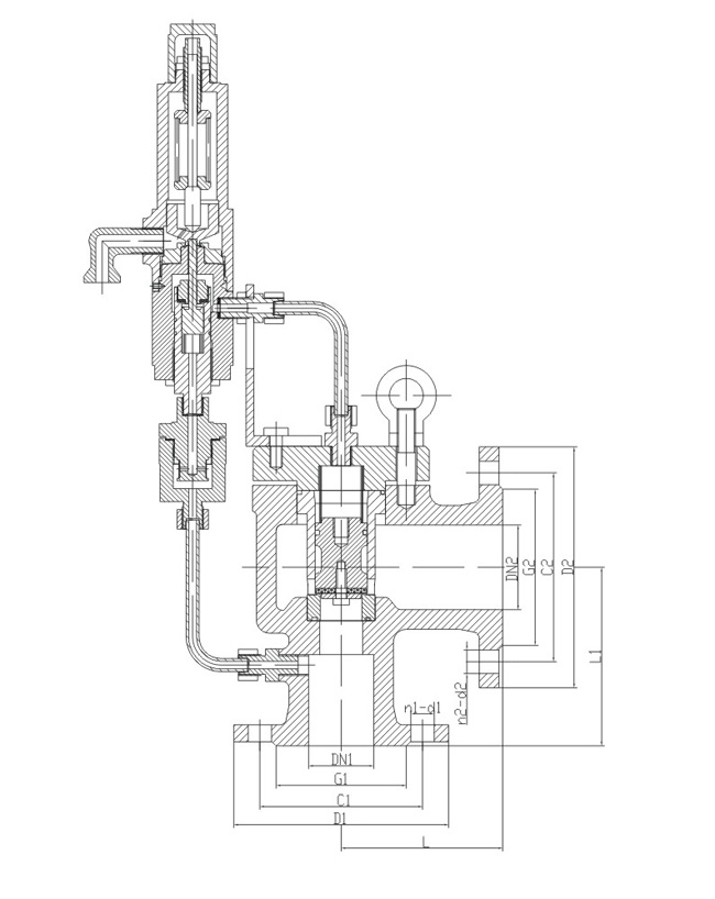 船用先導(dǎo)型安全閥(圖1) 船用先導(dǎo)型安全閥(圖1)